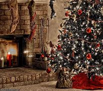 Image result for Christmas Fireplace Night