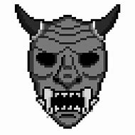 Image result for Oni Mask Pixel Art