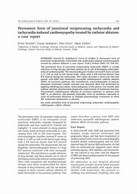 Image result for Permanent Junction Al Reciprocating Tachycardia