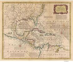 Image result for Old Caribbean Map