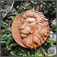 Image result for Lion Wood Art