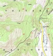 Image result for Sierra Nevada Mountain Crest Line Map