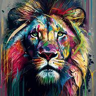 Image result for Lion Panel Art