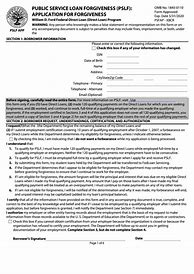 Image result for Blank Loan Forgiveness Form