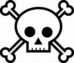 Image result for Cute Skull and Crossbones Stencil