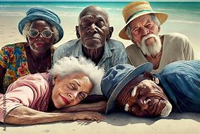 Image result for Group Diverse Elderly People