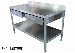 Image result for Stainless Steel Work Tables with Drawers