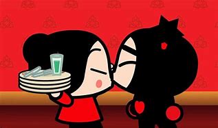 Image result for pucca funny love kiss