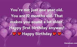 Image result for One Year Birthday Wishes