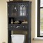 Image result for Black Over the Toilet Storage Cabinet