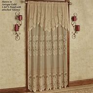 Image result for Lace Curtains with Attached Valance