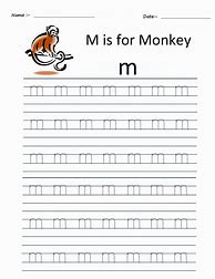 Image result for M Worksheets for Kindergarten