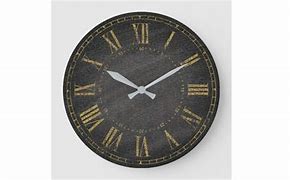 Image result for Black and Gold Roman Numeral Clock