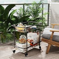 Image result for Small Rolling Bar Cart