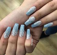 Image result for Blue Glitter Nail Designs