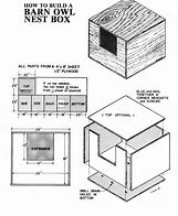 Image result for Owl Nest Box Plans