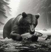 Image result for Black Bear Catch Fish