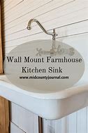 Image result for Kitchen Farmhouse Sink Wall Mount Faucet