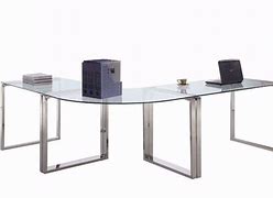 Image result for Clear Glass Computer Desk