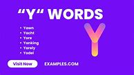 Image result for Y Words