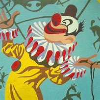 Image result for Circus Clown Oil Painting