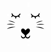 Image result for Cat Nose Vector Black and White