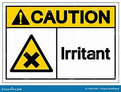 Image result for Irritant Sign Black and White