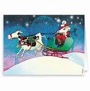 Image result for Cow Christmas Cards Boxed