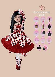 Image result for Queen of Hearts Dress to Impress Roblox