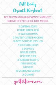 Image result for Body Workout Circuit