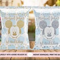 Image result for Mickey Mouse Chip Bag Template