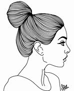 Image result for Lady Face Sketch