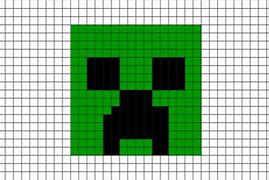 Image result for minecraft creeper pixel art