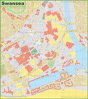 Image result for Swansea City Centre Map