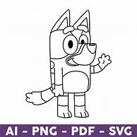 Image result for Bluey Outline SVG