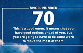 Image result for Angel Number 70