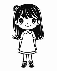 Image result for Simple Anime Girl Cartoon