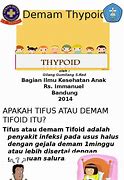 Image result for Poster Demam Tifoid