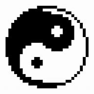 Image result for Yin Yang Pixel Art