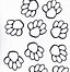 Image result for Dog Paw Print Template