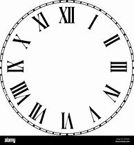 Image result for Roman Numeral Clock Faces without Hands