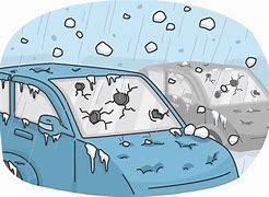 Image result for Hail Hitting Car Clip Art