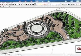 Image result for Landscape Plaza SketchUp