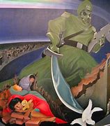 Image result for Denver Airport Weird Murals