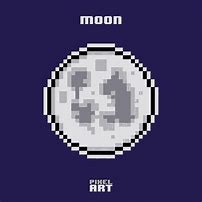 Image result for Gibbous Moon Pixel Art