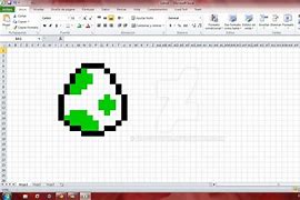 Image result for Excel Pixel Art