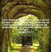 Image result for Narrow Gate Matthew 7 13