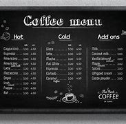 Image result for Coffee Menu Prices