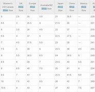 Image result for China Shoe Size Chart