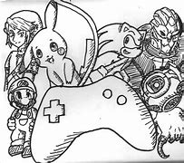 Image result for Playing Video Games Drawing